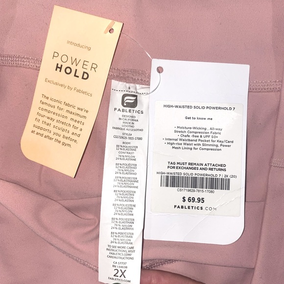 High-Waisted Solid Powerhold 7 - Picture 2 of 3